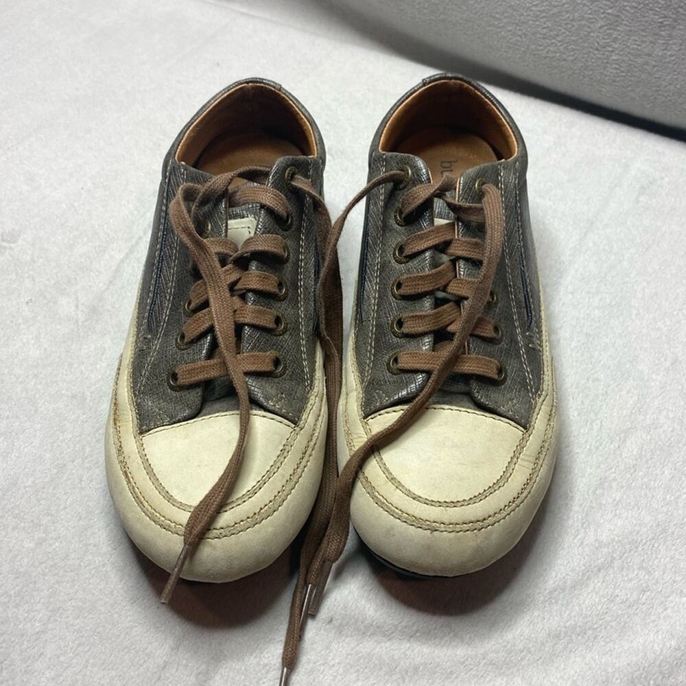 Bussola Novara Nora in Rome Taupe lace up sneakers size 37
